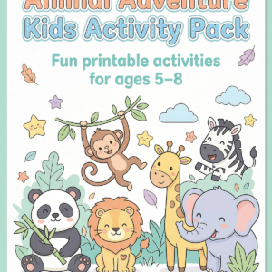 Jungle Animal Adventure Activity Pack (Printable)
