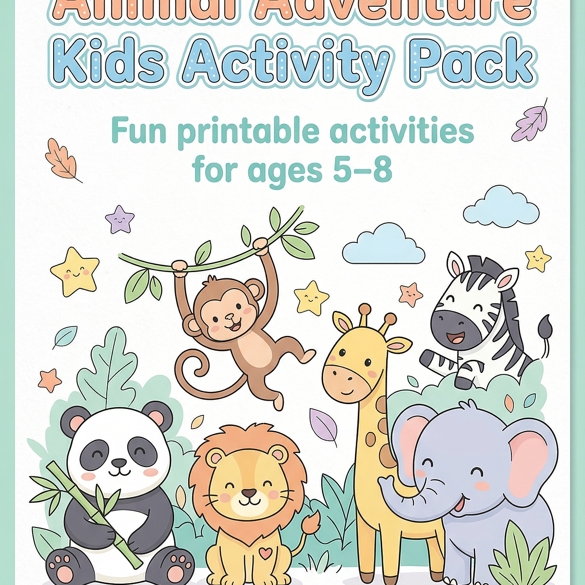 Jungle Animal Adventure Activity Pack (Printable)